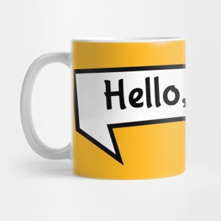 Hello, world! - black Mug